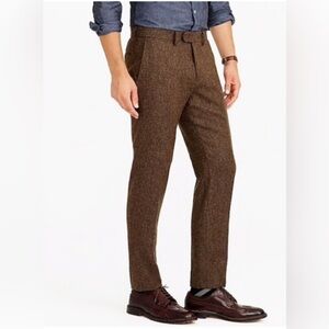 J. Crew Men's Herringbone Slim Bedford Tweed Dress Pants Wool Blend Size 31x30